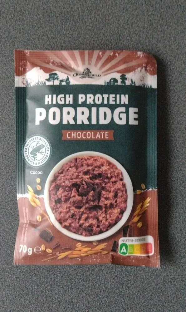 High protein porridge chocolate