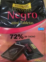 Chocolate extrafino negro minitabletas