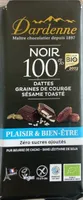 Noir 100% dattes graines de courge sésame toasté