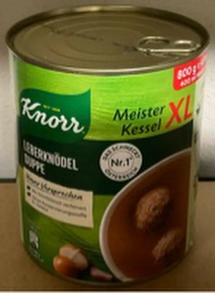 Leberknödelsuppe XL
