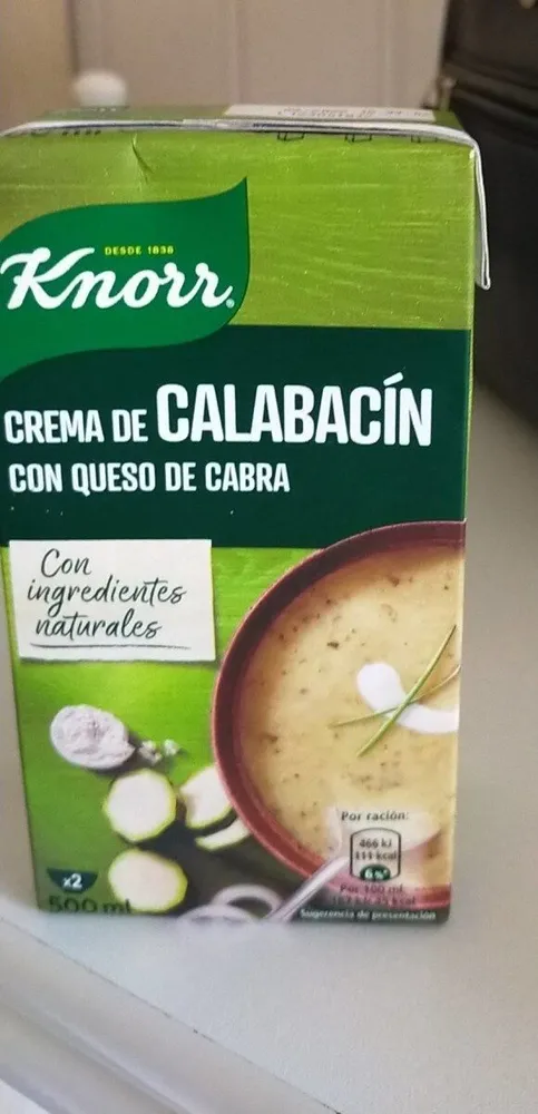 Crema calabacín