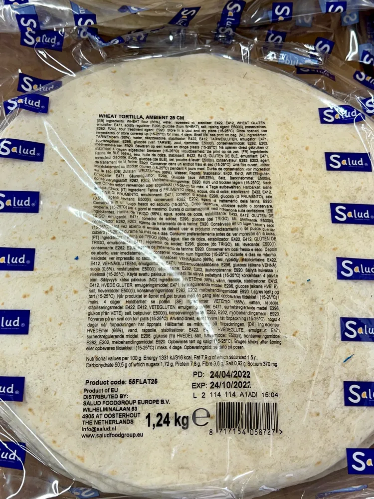 Tortilla de blé