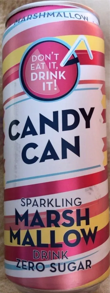 Sparkling drink marshmallow flavour