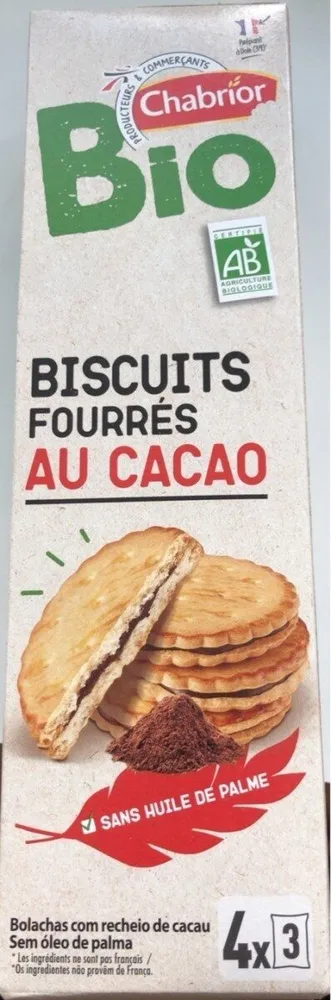Biscuit fourrés au cacao