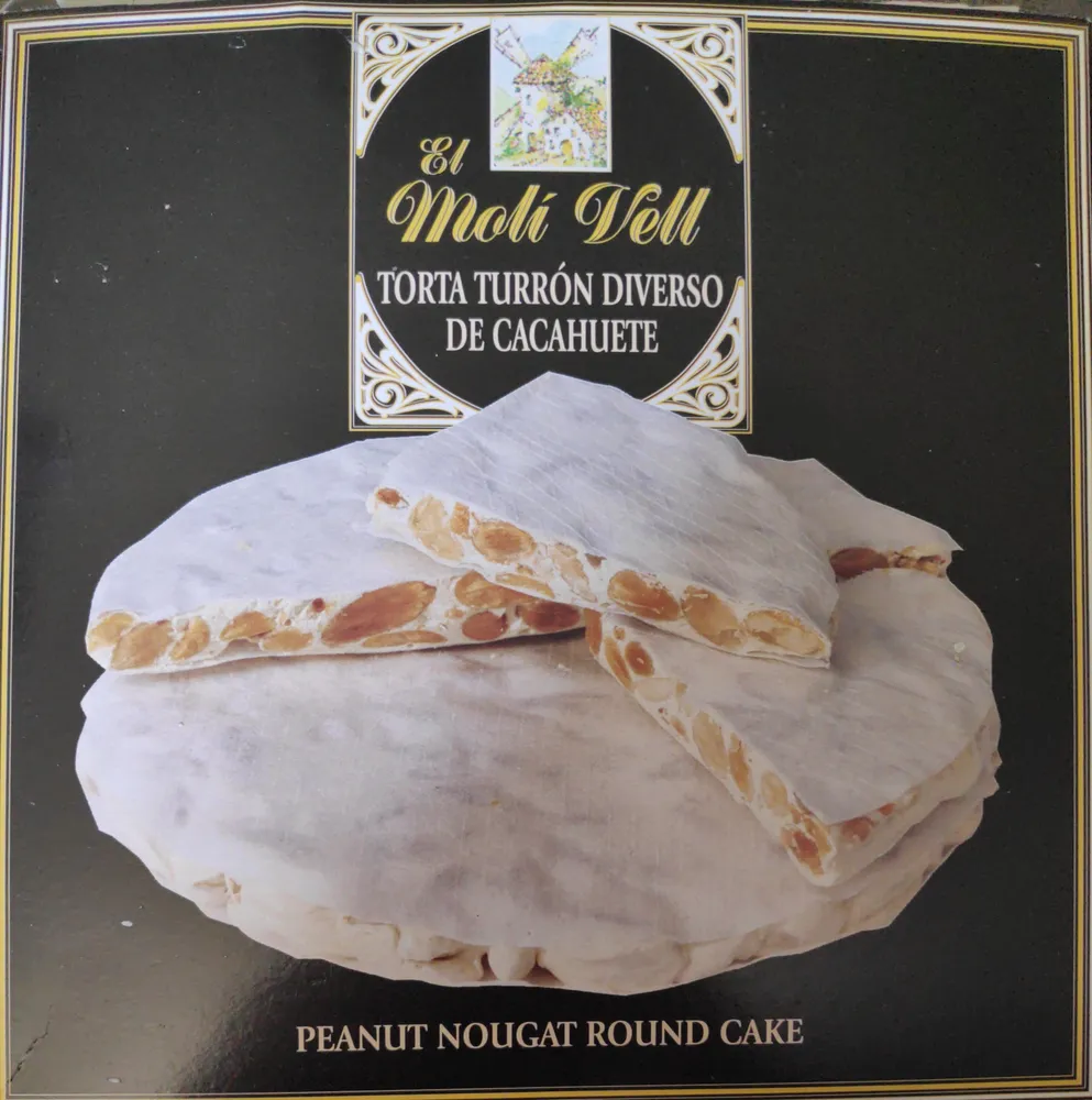 torta turron diverso de cacahuete