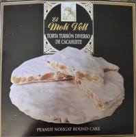 torta turron diverso de cacahuete