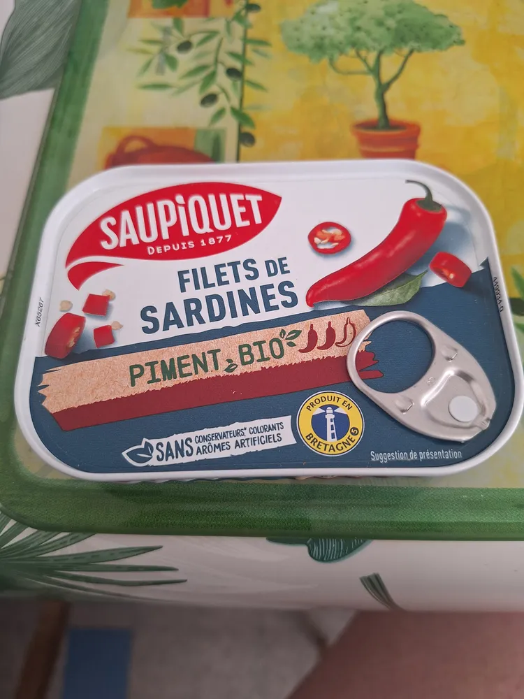 Filets de sardines piment bio