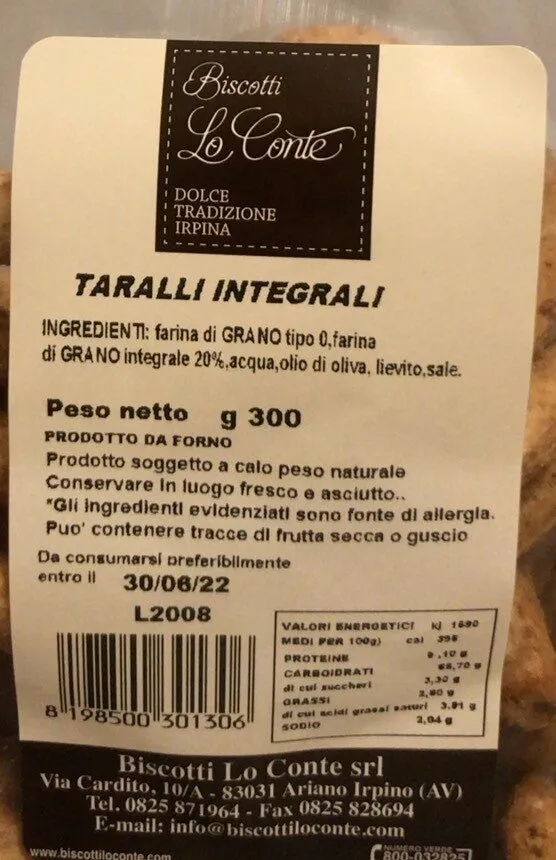 Taralli integrali