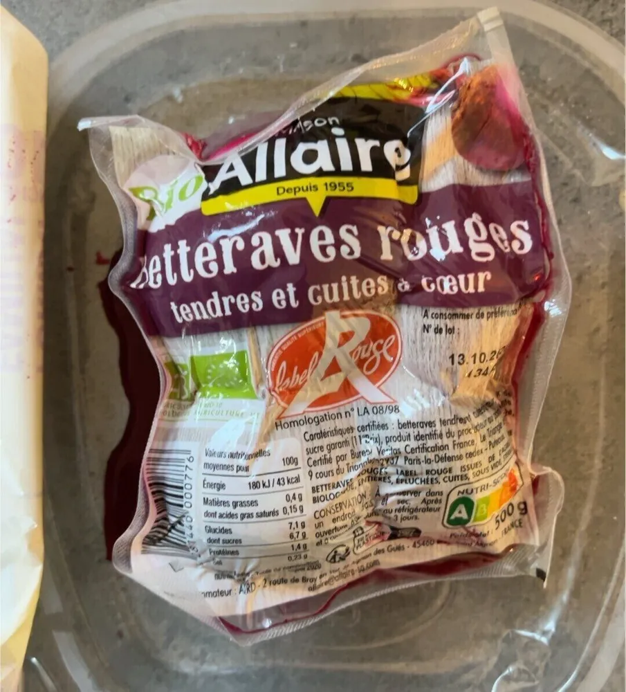 Betteraves rouges