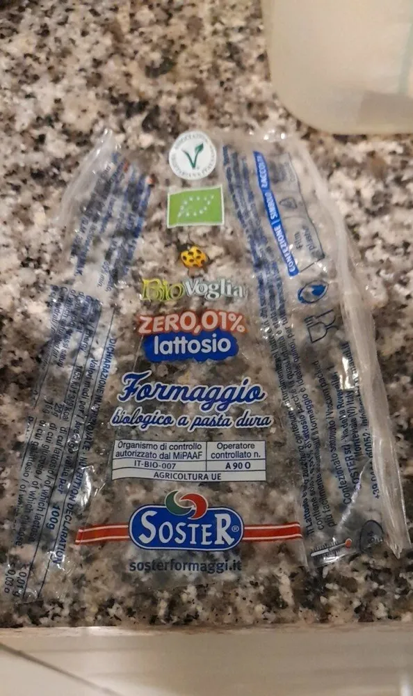 Queso de pasta dura ecologico sin lactosa