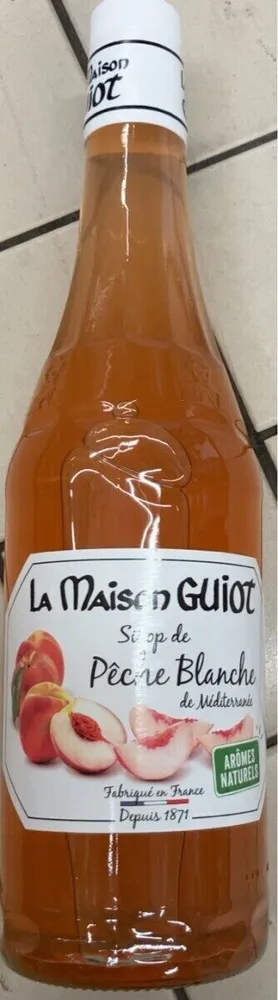 Sirop de Pêche Blanche de Méditerranée