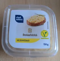 Ei Brotaufstrich mit Schnittlaich