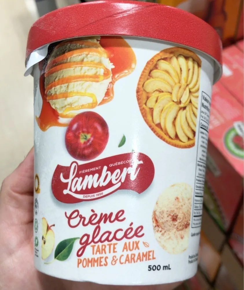 Creme glace tarte pomme