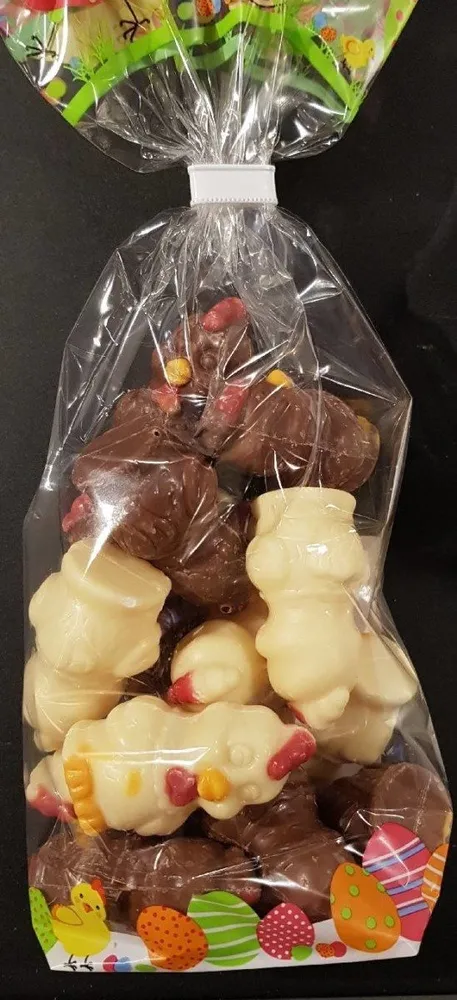 Sachet cocottes chocolat lait et blanc
