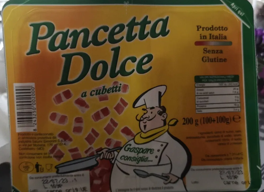 Pancetta dolce a cubetti