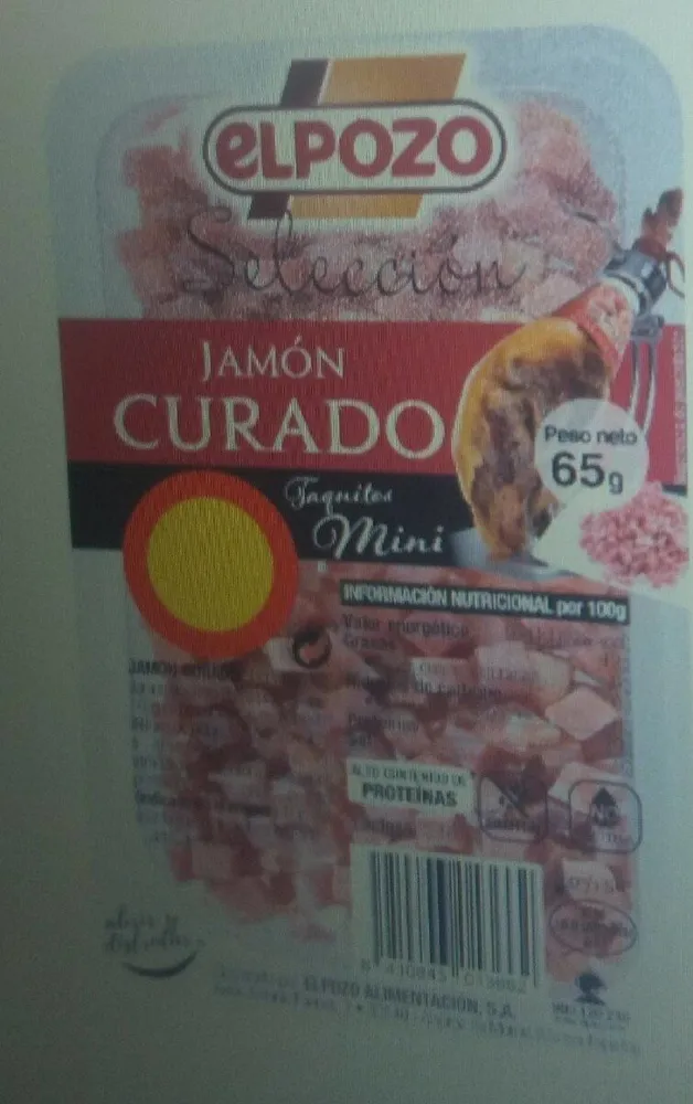 Jamón curado taquitos mini