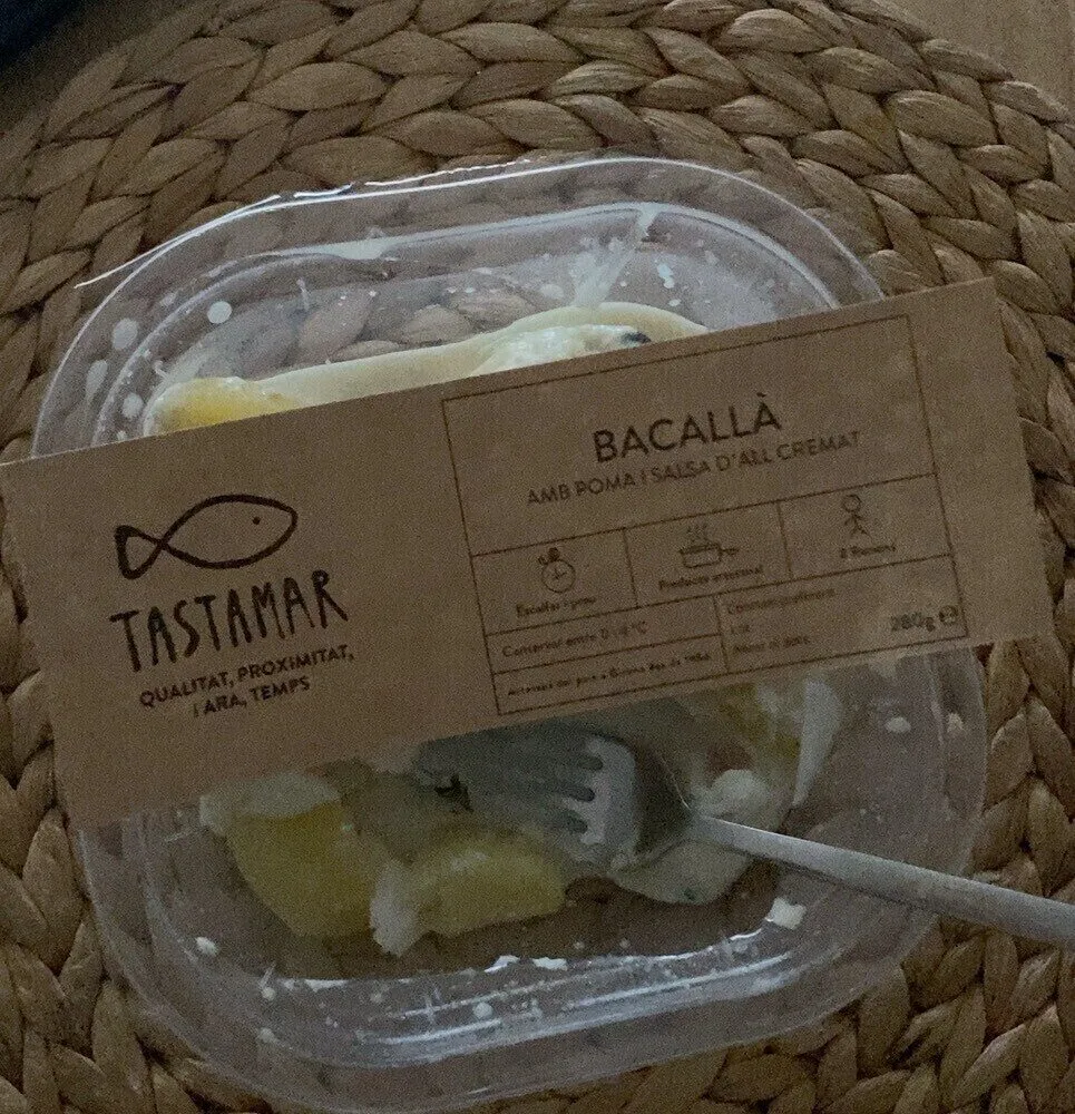Bacalao con manzana