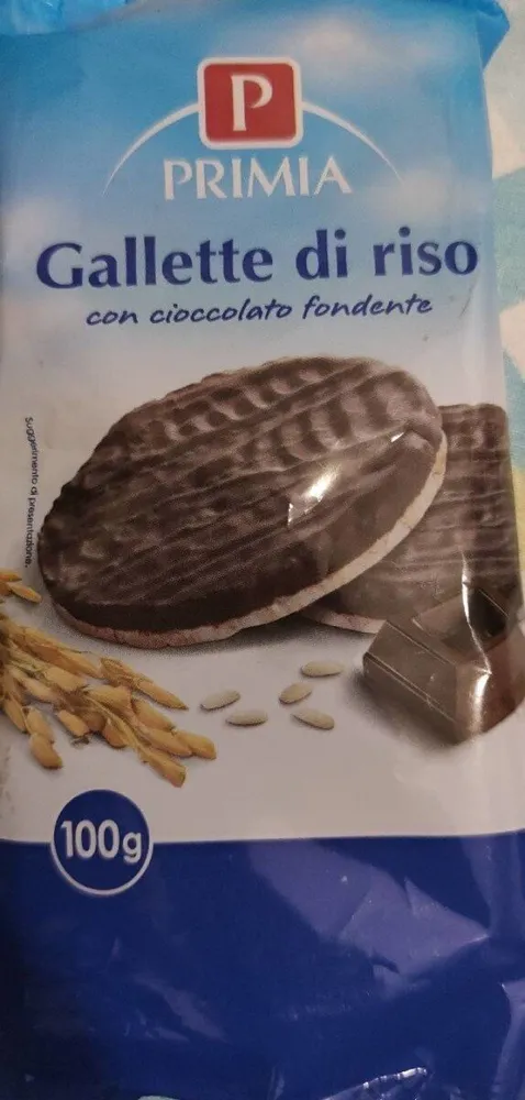 Gallette di riso con cioccolato fondente