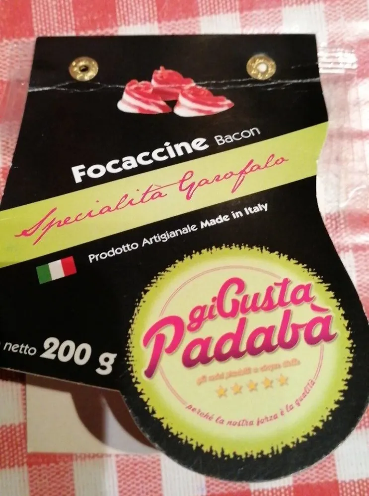 Focaccine bacon