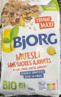 Muesli sans sucre ajouté, Raisin, figue, datte abricot