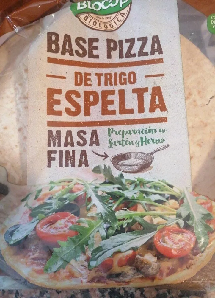 Masa pizza espelta