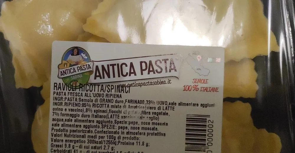 Ravioli ricotta e spinaci