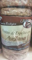 Pastas de espelta con avellanas