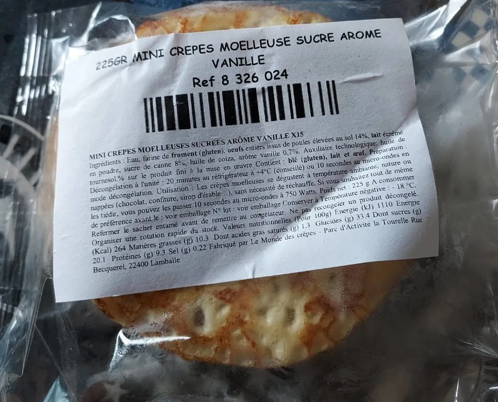 Mini crêpes moelleuse