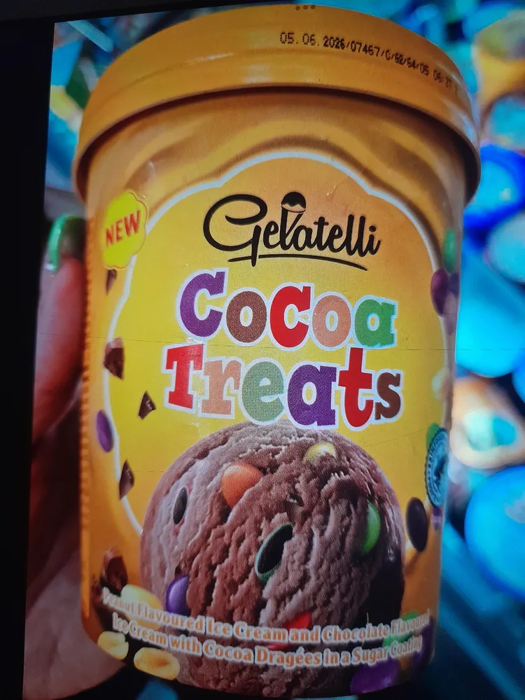 Cocoa treats ice cream