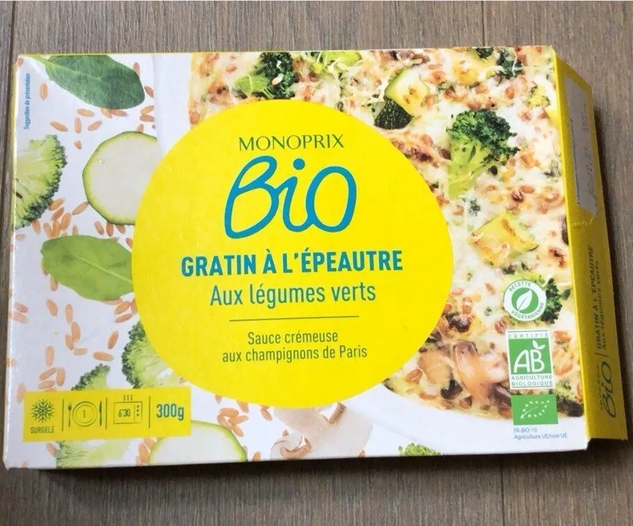 Gratin à l'épeautre et aux légumes verts