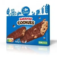 Barritas Cookies sin aceite de palma