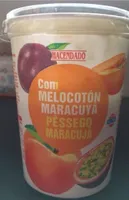 Yogurt con melocoton y maracuya