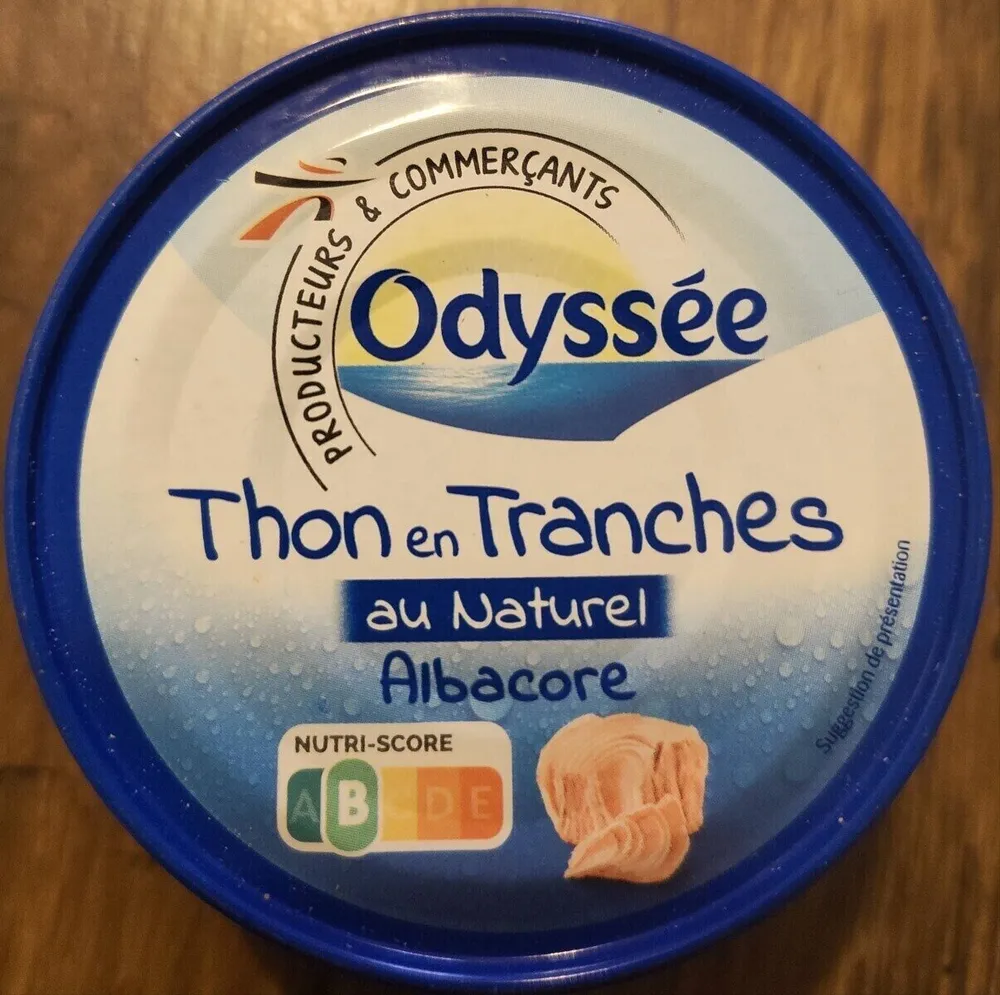 Thon Albacore en tranches nature