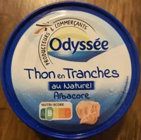 Thon Albacore en tranches nature