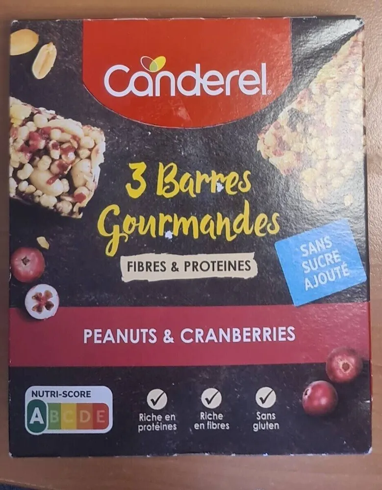 Barres Gourmandes Peanuts & Cranberries