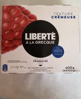 Liberte a la grecque sur lit de framboise