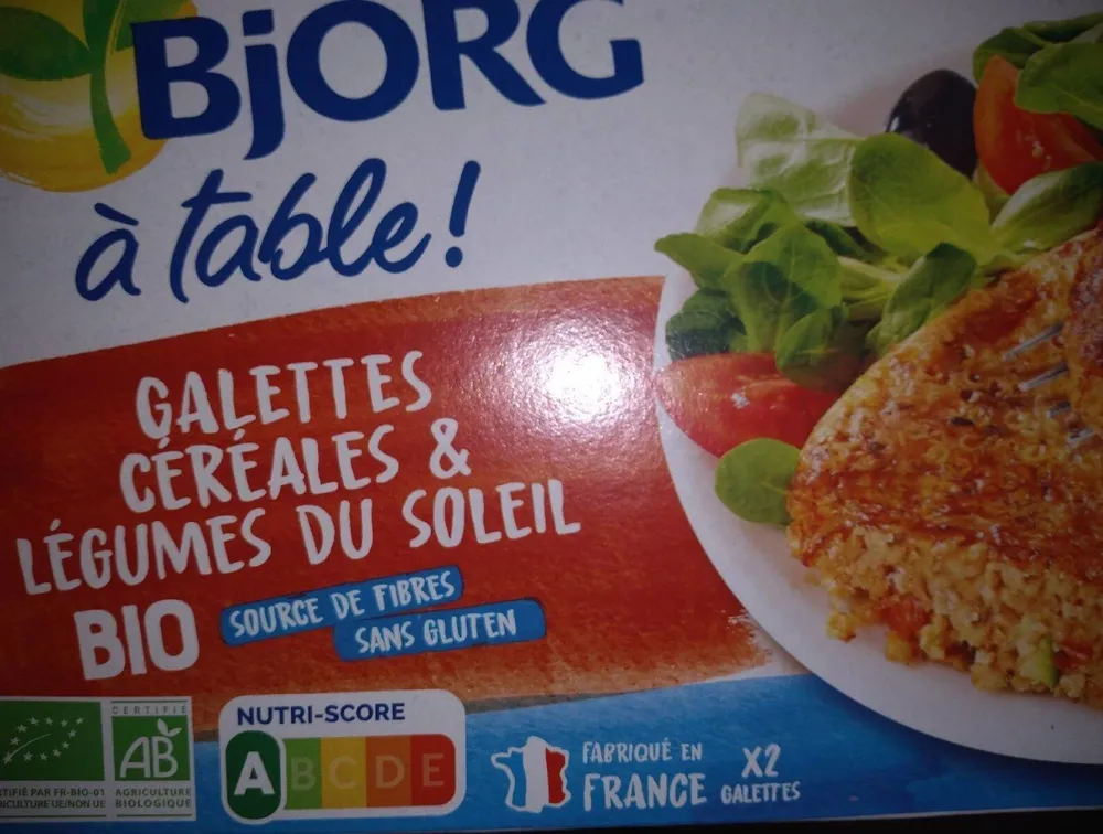 Galettes céréales & légumes du soleil bio
