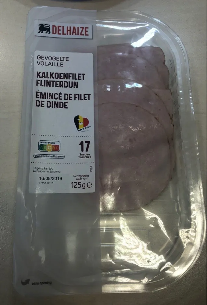Emincé de filet de dinde