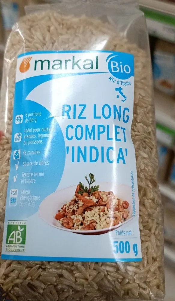 Riz long complet indica