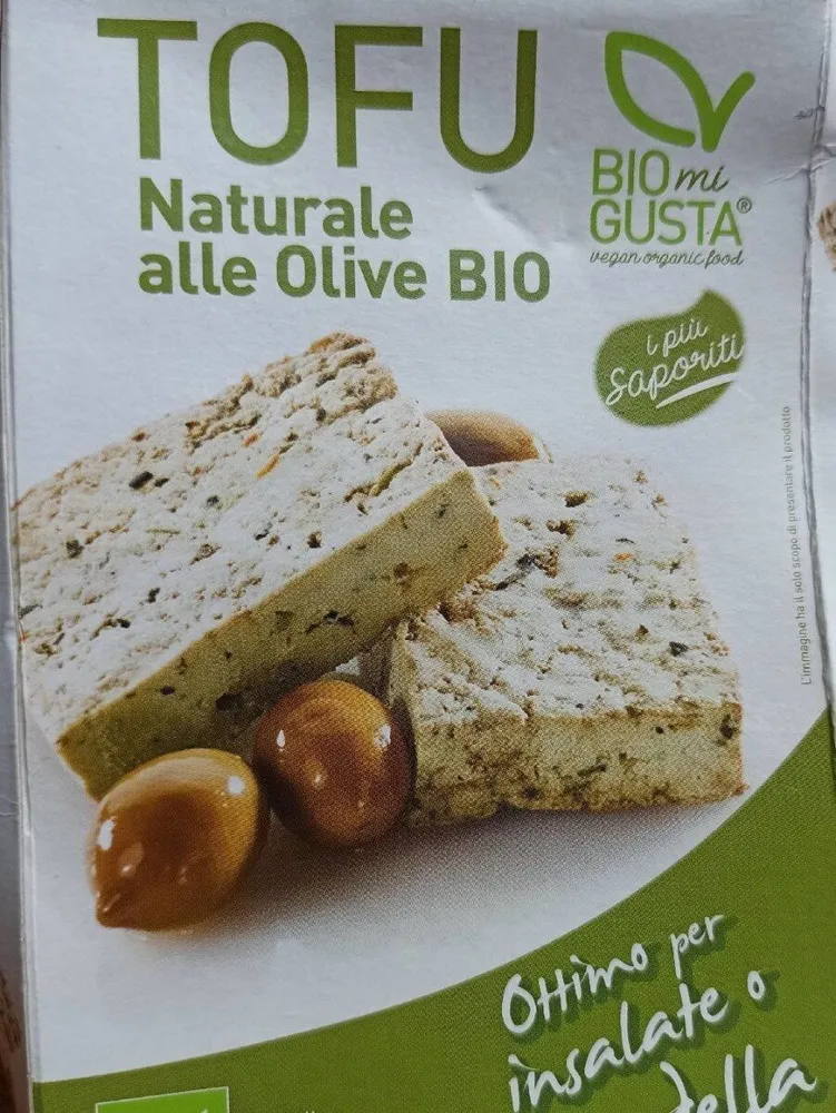 Tofu naturale alle olive bio