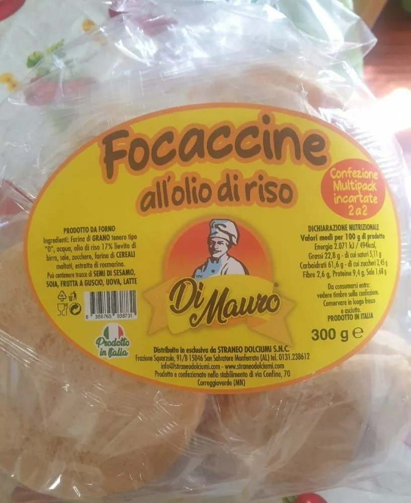 Focaccine all'olio di riso
