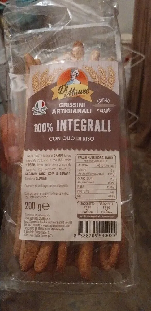 grissini artigianali integrali
