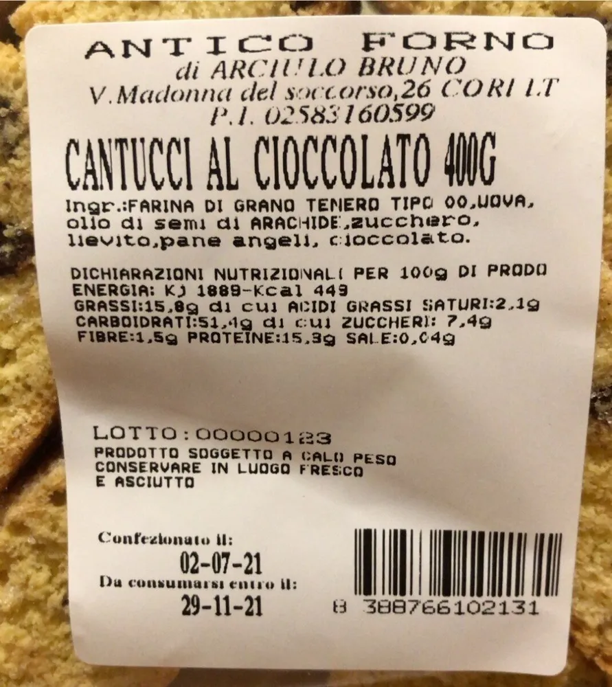 Cantucci al cioccolato