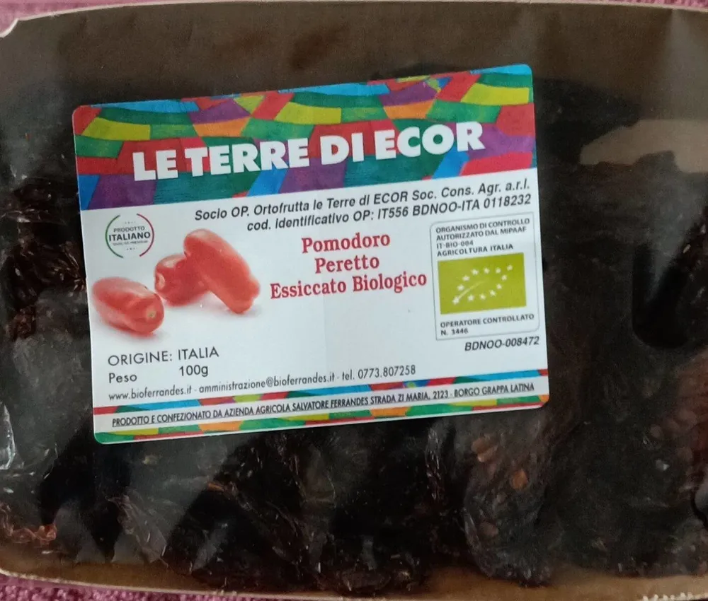 Pomodoro Peretto essiccato biologico