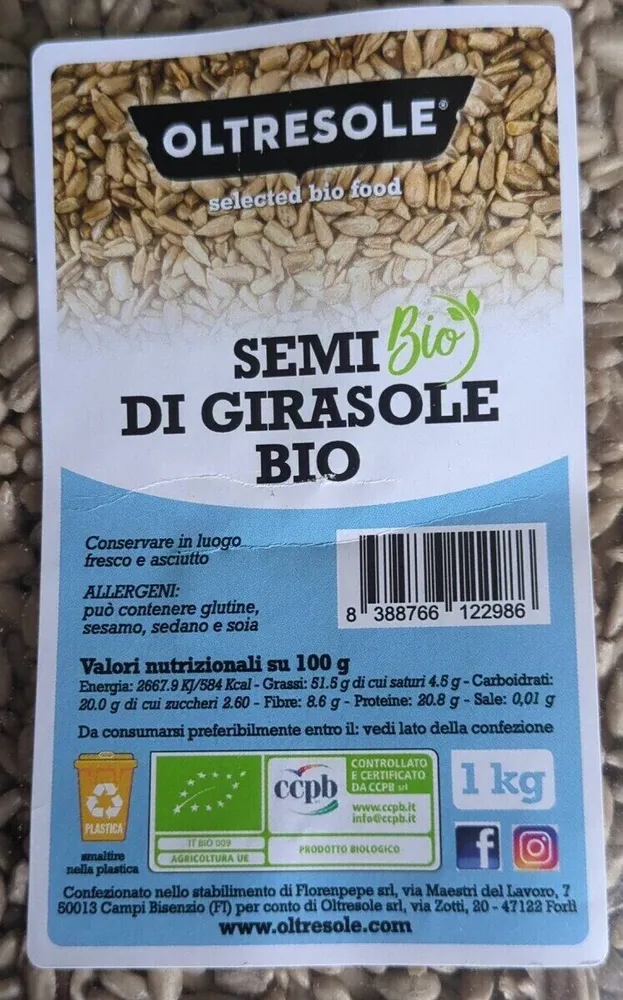 Semi di girasole bio