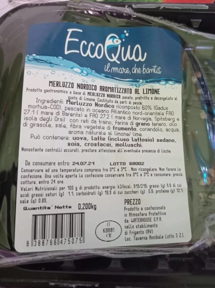 Merluzzo Nordico aromatizzato al limone