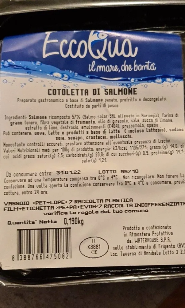 cotoletta di salmone
