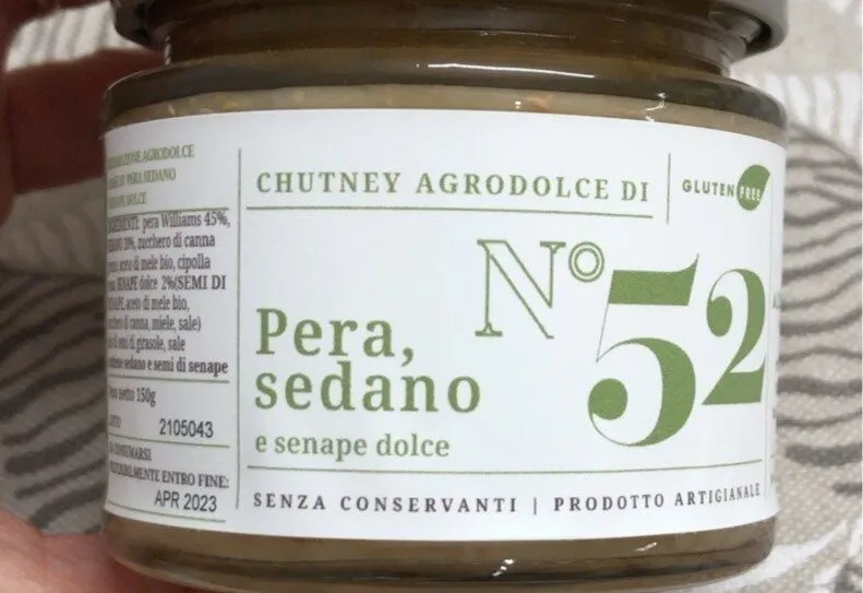 Marmellata pera sedano