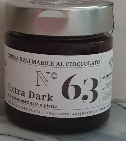crema spalmabile al cioccolato extra dark