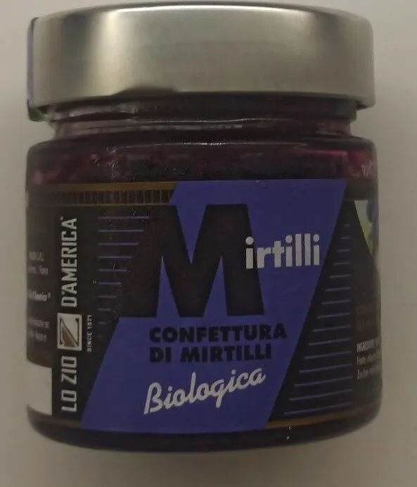 Confettura di mirtilli biologica